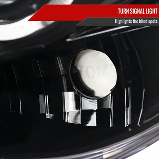 Spec D Projector Halo Headlights (Glossy Black): Dodge Ram 2002 - 2005