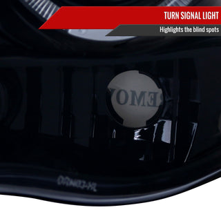 Spec D Projector Halo Headlights (Smoke): Dodge Ram 2002 - 2005