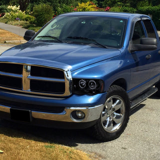Spec D Projector Halo Headlights (Smoke): Dodge Ram 2002 - 2005