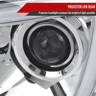 Spec D LED Projector Headlights (Chrome): Dodge Ram 2006 - 2008