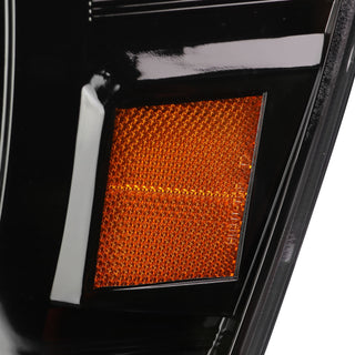 Spec D LED Projector Headlights (Glossy Black): Dodge Ram 2006 - 2008