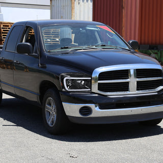 Spec D LED Projector Headlights (Glossy Black): Dodge Ram 2006 - 2008