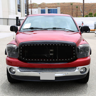 Spec D Projector Halo Headlights (Glossy Black): Dodge Ram 2006 - 2008