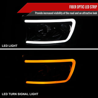 Spec D LED Projector Headlights (Smoke): Dodge Ram 2006 - 2008