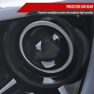 Spec D LED Projector Headlights (Smoke): Dodge Ram 2006 - 2008