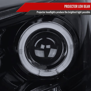 Spec D Projector Halo Headlights (Smoke): Dodge Ram 2006 - 2009