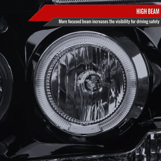 Spec D Projector Halo Headlights (Smoke): Dodge Ram 2006 - 2009