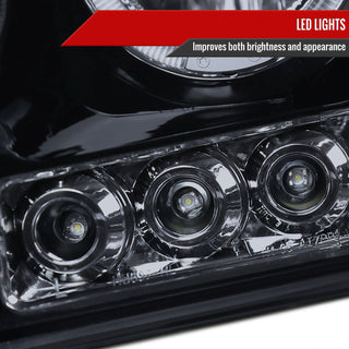 Spec D Projector Halo Headlights (Smoke): Dodge Ram 2006 - 2009