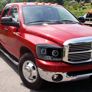 Spec D Projector Halo Headlights (Smoke): Dodge Ram 2006 - 2009