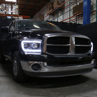 Spec D LED Projector Headlights (Matte Black): Dodge Ram 2006 - 2008