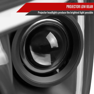 Spec D LED Projector Headlights (Matte Black): Dodge Ram 2006 - 2008