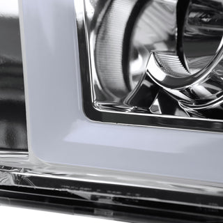 Spec D Projector Halo Headlights w/ Sequential Turn Signal (Chrome): Dodge Ram 2009 - 2018