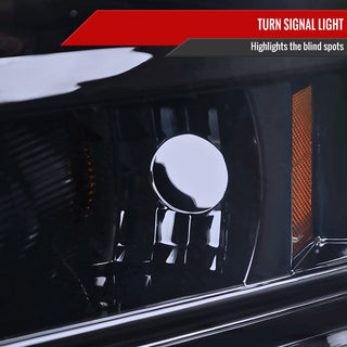 Spec D Projector Halo Headlights (Smoke): Dodge Ram 2009 - 2018