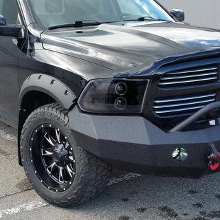Spec D Projector Halo Headlights (Smoke): Dodge Ram 2009 - 2018