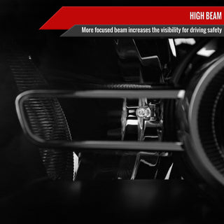 Spec D Projector Halo Headlights (Smoke w/ Sequential Turn Signal): Dodge Ram 2009 - 2018