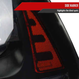 Spec D Projector Halo Headlights (Smoke w/ Sequential Turn Signal): Dodge Ram 2009 - 2018