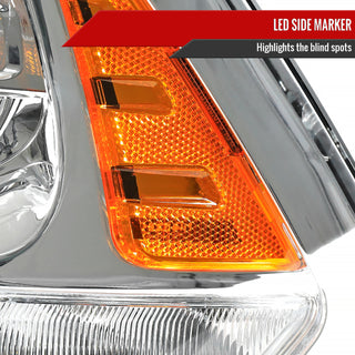 Spec D Projector Halo Headlights w/ LED Bar (Chrome): Ram 2013 - 2018