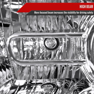 Spec D Projector Halo Headlights w/ LED Bar & Sequential Turn Signal (Chrome): Ram 2013 - 2018