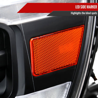 Spec D Projector Halo Headlights (Black w/ Sequential Turn Signal): Ram 1500 2019 - 2024