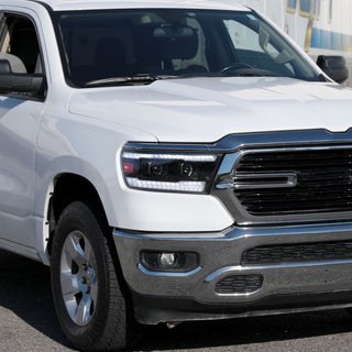 Spec D Projector Halo Headlights (Black w/ Sequential Turn Signal): Ram 1500 2019 - 2024