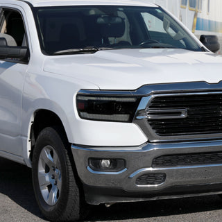 Spec D Projector Halo Headlights (Smoke w/ Sequential Turn Signal): Ram 1500 2019 - 2024