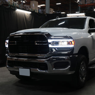 Spec D Projector Halo Headlights (Chrome w/ Sequential LED Signal): Ram 2500 & 3500 2019 - 2024