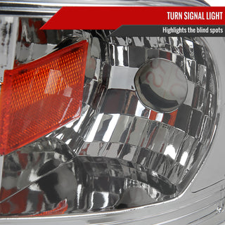 Spec D Projector Halo Headlights (Chrome, RS): Dodge Ram 1994 - 2002