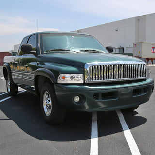 Spec D Projector Halo Headlights (Chrome, RS): Dodge Ram 1994 - 2002