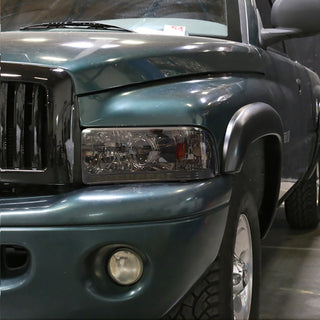 Spec D Projector Halo Headlights (Smoke): Dodge 1994 - 2002