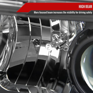 Spec D Projector Halo Headlights (Black, RS): Dodge Ram 1994 - 2002