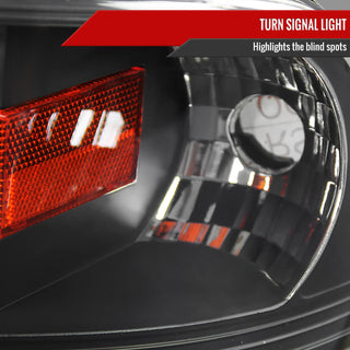 Spec D Projector Halo Headlights (Black, RS): Dodge Ram 1994 - 2002