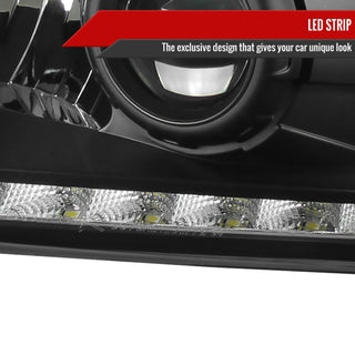 Spec D Projector Halo Headlights (Black, RS): Dodge Ram 1994 - 2002