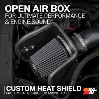 K&N Dryflow Cold Air Intake: Dodge	Ram 5.7L Hemi 2009 - 2018