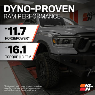 K&N Dryflow Cold Air Intake: Dodge	Ram 5.7L Hemi 2009 - 2018