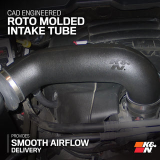 K&N Dryflow Cold Air Intake: Dodge	Ram 5.7L Hemi 2009 - 2018