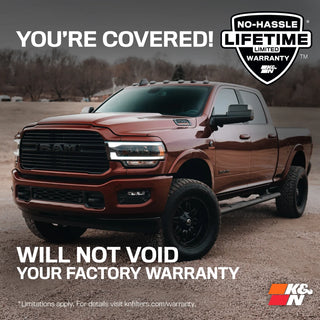 K&N Dryflow Cold Air Intake: Dodge	Ram 5.7L Hemi 2009 - 2018