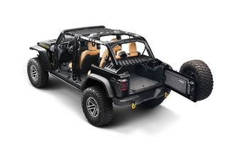Rugged Ridge Interior Storage Rack for Jeep Wrangler Unlimited 4-Door (2007-2024) - Black Steel