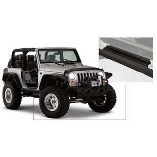 Bushwacker Trail Armor Rocker Panel and Sill Plate Cover: Jeep Wrangler (2007-2018) - Black