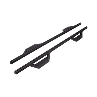 Dee Zee Hex Series Aluminum Textured Black Super Cab Side Steps: Dodge Ram 1500 (99-10) / Ram 2500 (99-02) / Ram 3500 (99-02) / Jeep Wrangler (07-20)