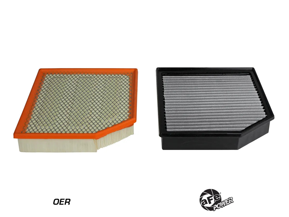 AFE Magnum FLOW Pro DRY S Air Filter: Jeep 6.2L Trackhawk 2018 - 2021