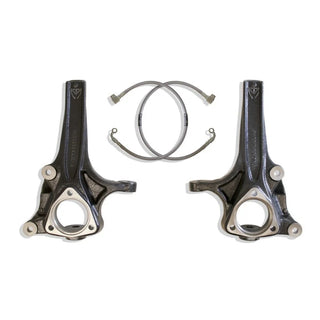 MaxTrac 4in Front Lift Spindles w/ Extended DOT Compliant Brake Lines: Ram 1500 2019-2024