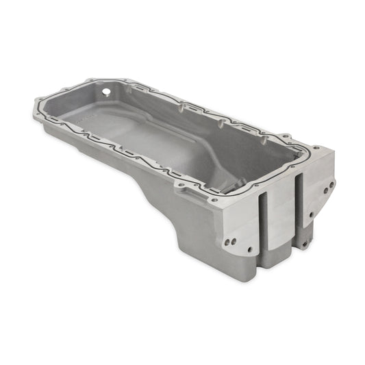 Holley Cast Aluminum Rear-Sump Gen III Hemi Swap Oil Pan: Dodge Dakota (87-04) / Ramcharger (74-93) - Natural