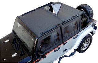 Rampage Combo Sun Brief/Safari Top Black Diamond: Jeep Wrangler JK 2007-2018 3.6L/3.8L V6