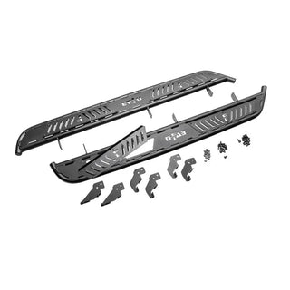 N-Fab Roan Textured Black Running Boards Full Length: Fits Most Jeep Gladiator Models (2018-2026)