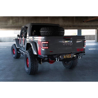 DV8 Offroad FS-15 Series Rear Bumper: Fits Most Jeep Wrangler / Gladiator Models (2018-2026) - Black Powder Coat