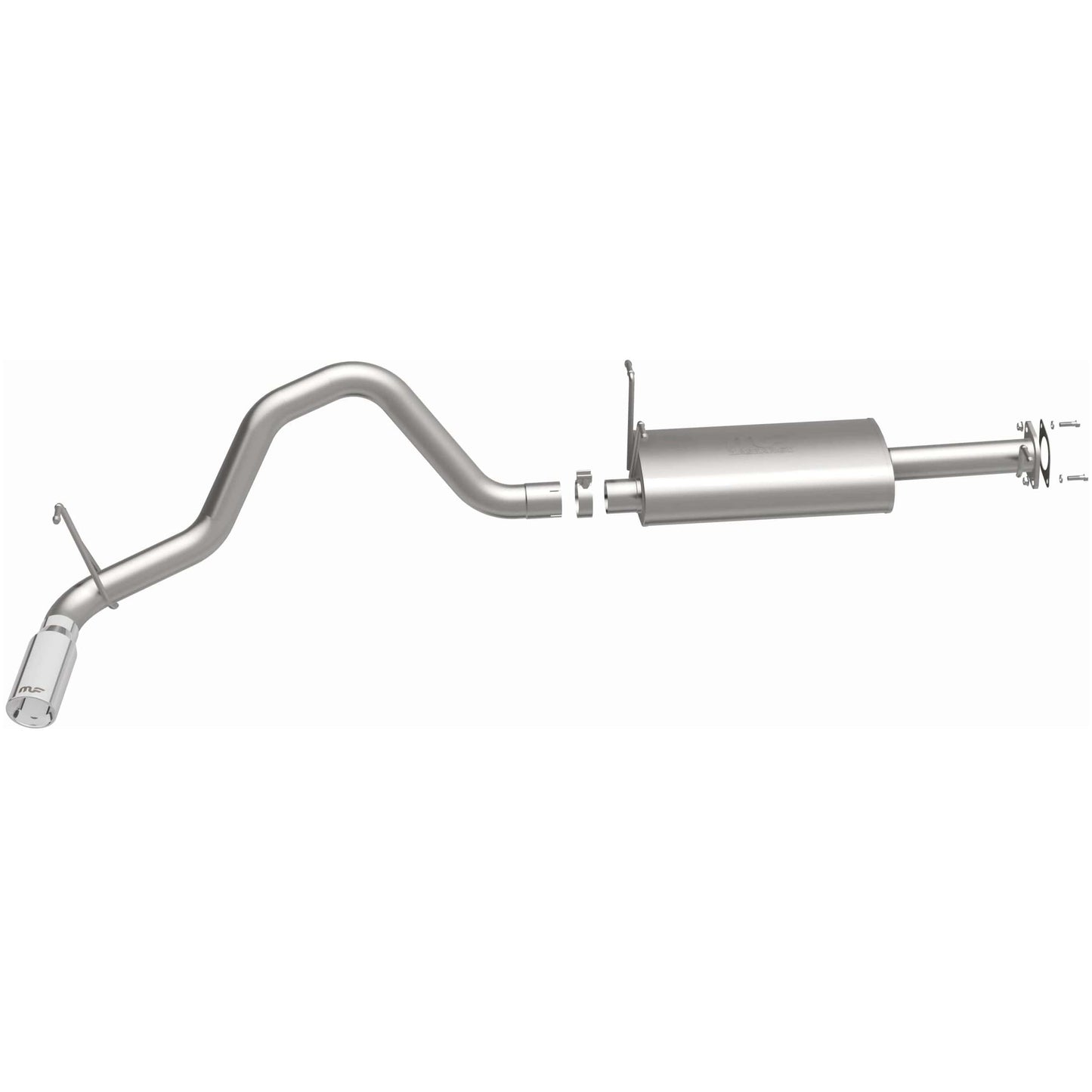 MagnaFlow Street Series Stainless Cat-Back Performance Exhaust System Rear Side Exit: Ram 1500 (19-25) w/ Polished Tip