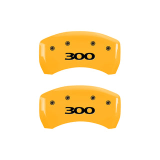 MGP 4 Caliper Covers Engraved Front & Rear 300 Yellow finish black ch