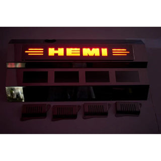 American Car Craft 5.7L Hemi Engine Half Covers (ILLUMINATED): 300 / Challenger / Charger 5.7L Hemi 2009 - 2024
