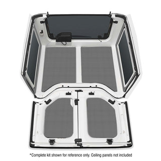 DEI 11-18 Jeep Wrangler JK 2-Door Boom Mat Rear Side Window Trim - 2 Piece - Gray