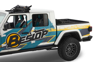 Bestop Supertop For Truck 5 Ft Bed Black Diamond (REAR): Jeep Gladiator 2020-2024 3.0L / 3.6L V6